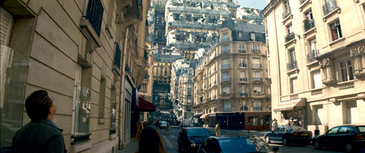 Inception's folding-Paris dream