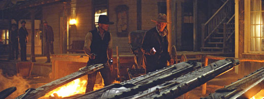 Daniel Craig and Harrison Ford in Cowboys & Aliens