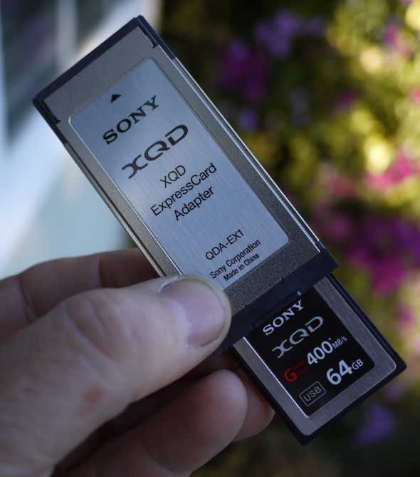 Fig 7b Sony X180 XQD Adapter