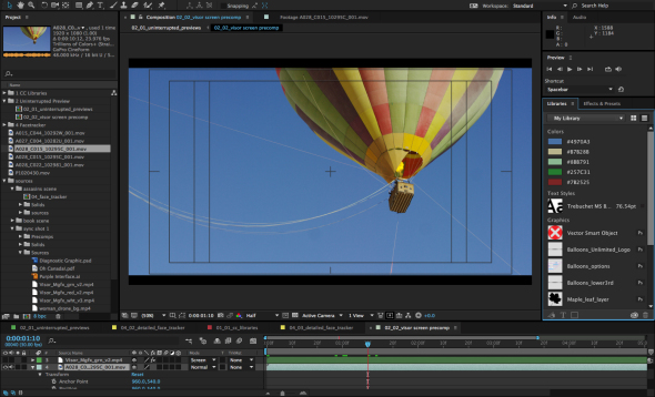 After Effects Creative Cloud Libraries