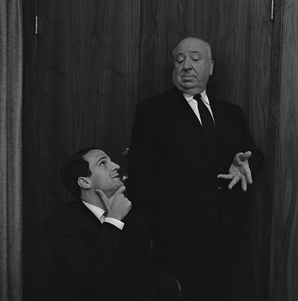 Francois Truffaut (left) and Alfred Hitchcock