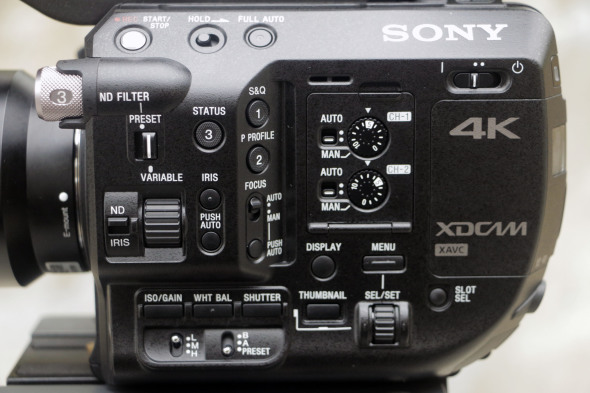 Sony FS5 buttons