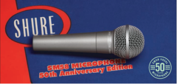 Shure SM58-50A 50th Anniversary Edition Vocal Microphone 