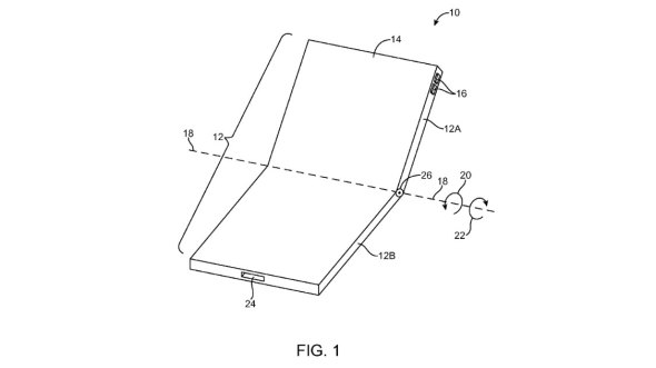 Foldable iPhone patent