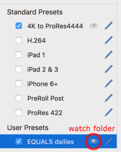PrimeTranscoder watch folder