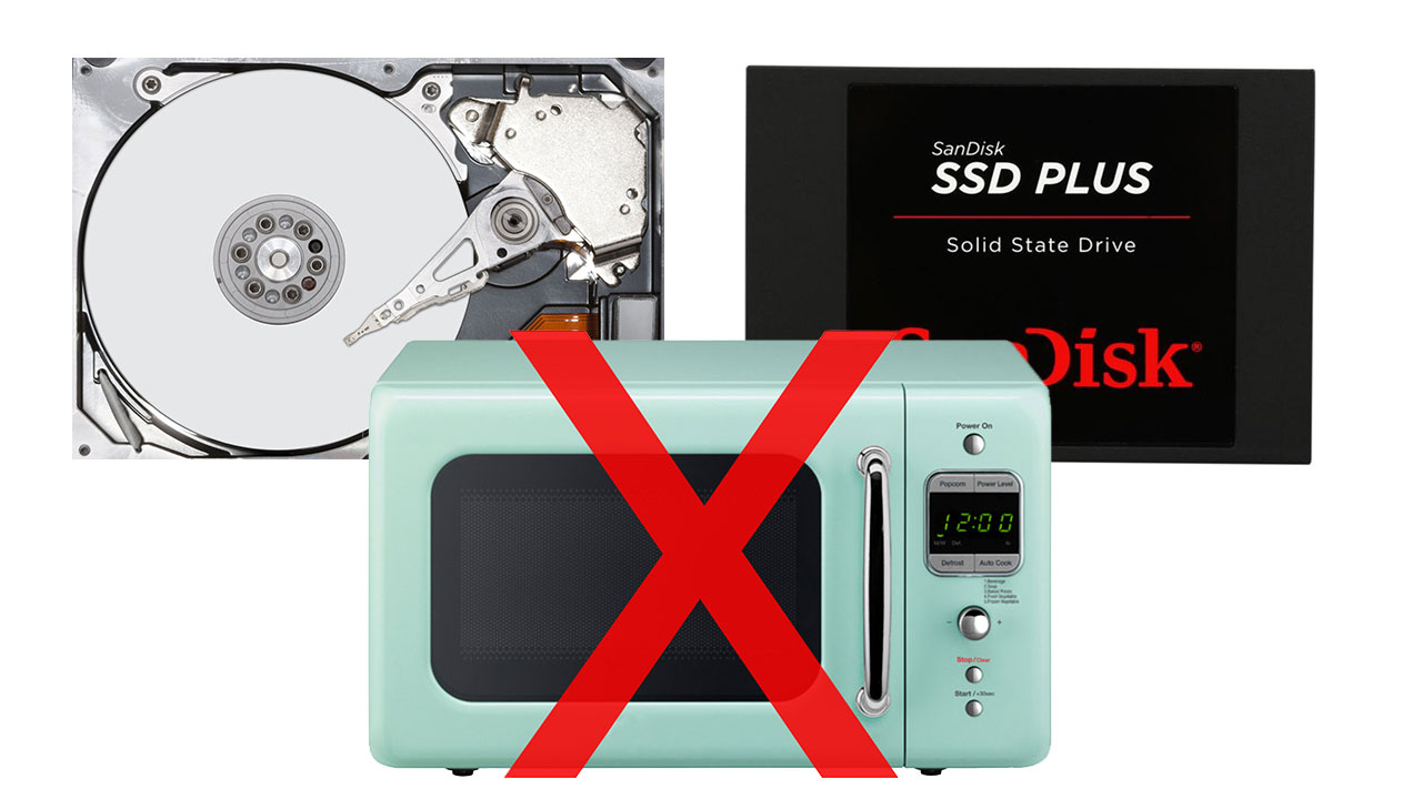 HDD vs SSD vs microwave