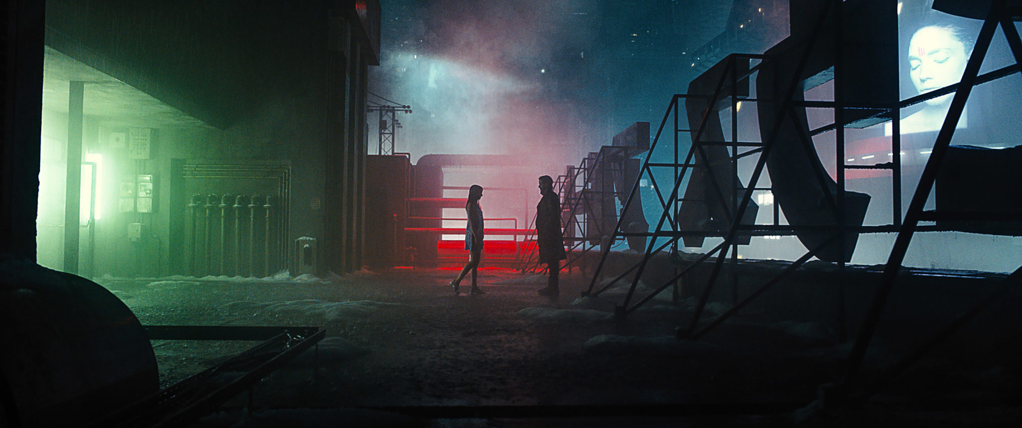 Ana de Armas and Ryan Gosling in <i>Blade Runner</i>