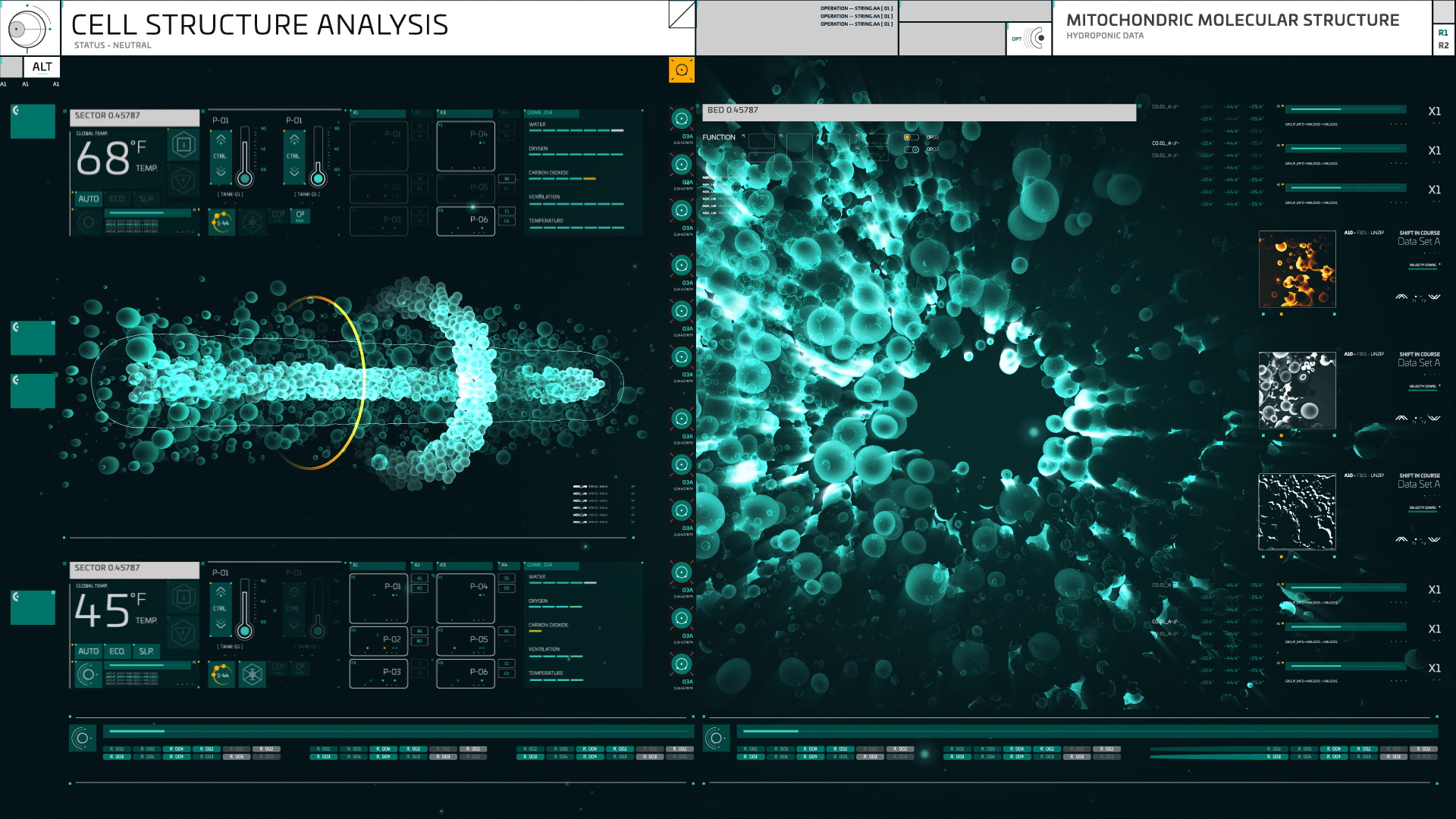 Screen designs from Nightflyers.