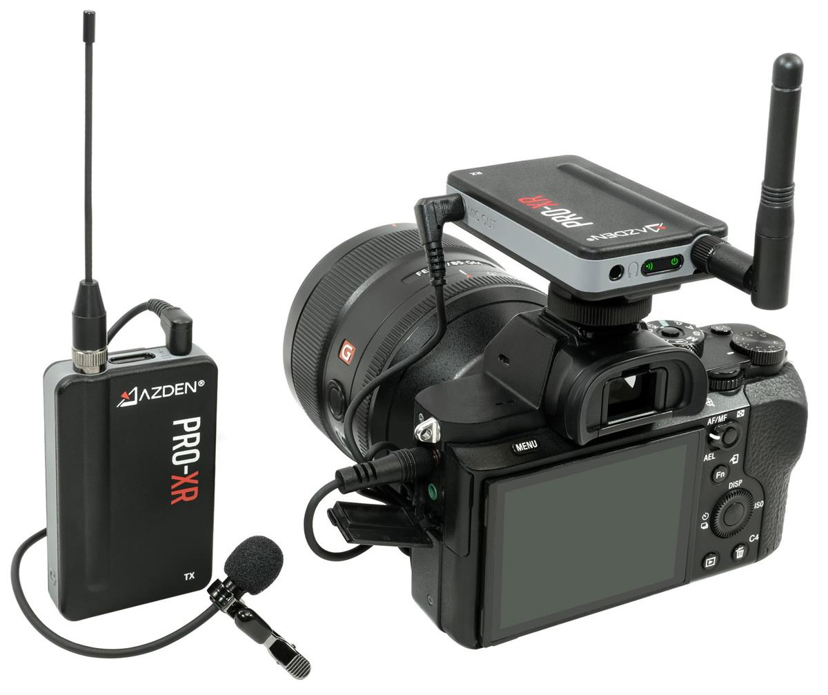 Azden PRO-XR Professional Grade 2.4GHz Digital Wireless Microphone System