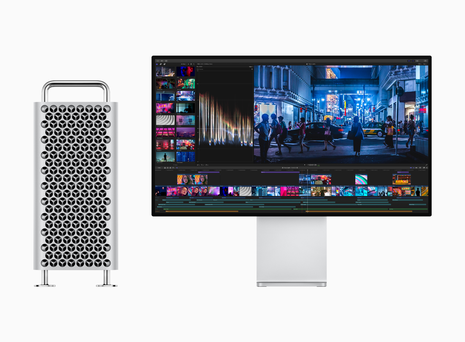 Redesigned Mac Pro (left) and Pro Display XDR