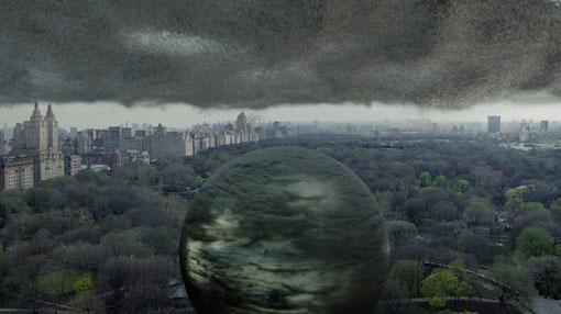 Aphids swarm over the sphere in Central Park