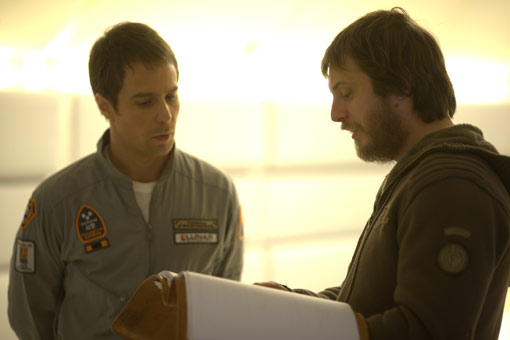 Sam Rockwell and director Duncan Jones