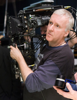 James Cameron with Avatar's virtual camera