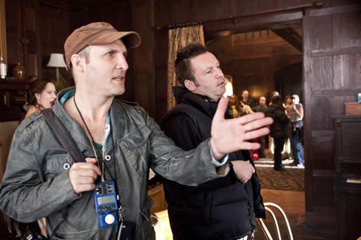 Cinematographer Kramer Morgenthau, ASC (left) with Brian Burke, director of Episode 8. (Photo credit: Abbot Genser,  © HBO)