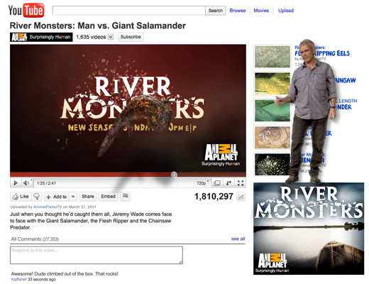 River Monsters YouTube promo