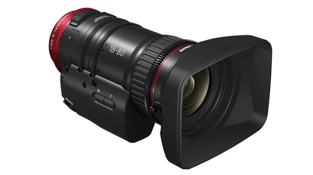 Canon 18-80mm 4K compact servo lens