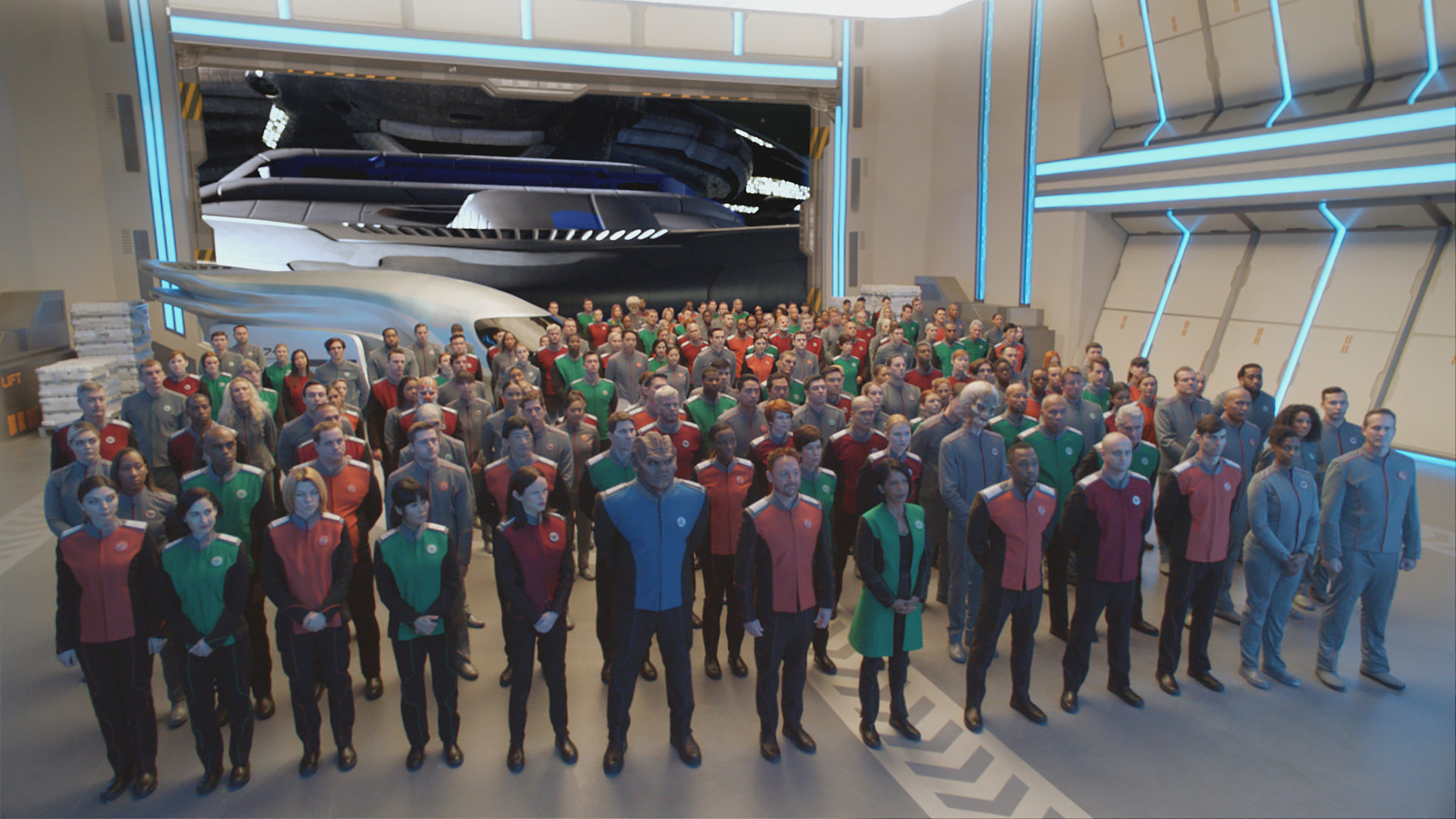 The crew of The Orville